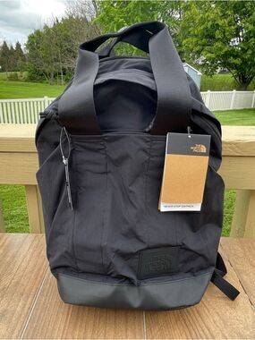 The North Face Black Never Stop Daypack Tote-Style Backpack
